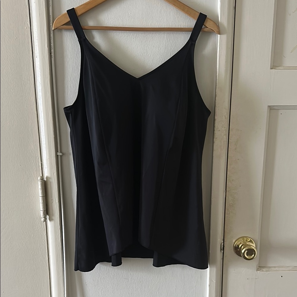 Black Tankini Swim Top